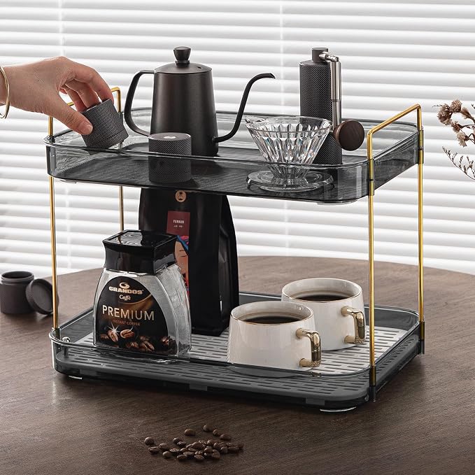 Seoneiro Whiskey Tray, Glass Cup Rack, Mug Holder, Coffee Cup Organizer - Image 4