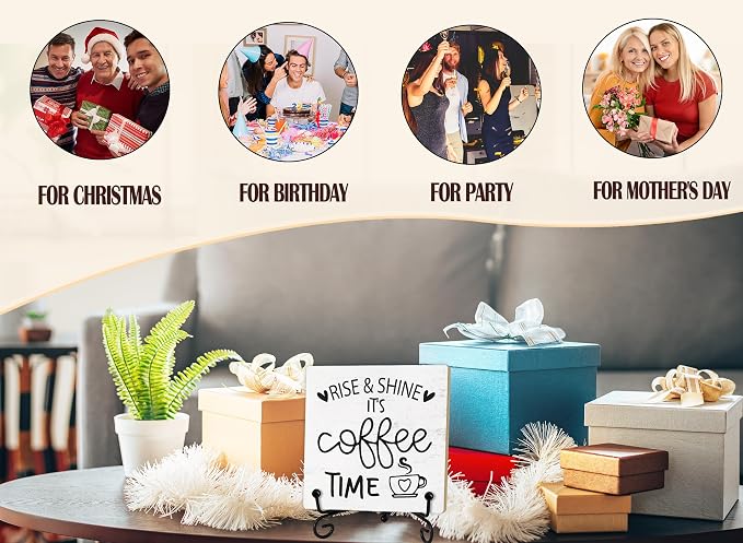 Coffee Desk Decor Sign, Coffee Time Sign - Image 4