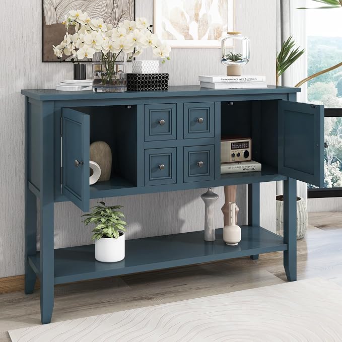 LKTART Farmhouse Sideboard Buffet Cabinet Kitchen Sideboard Cabinet - Image 3
