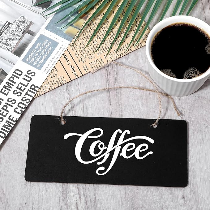 6 PCS Wooden Hanging Chalkboard Signs Double Sided, 7x3 Inch Small Rectangle - Image 7