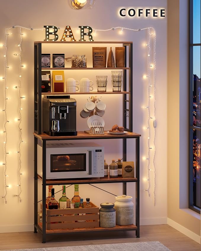 VASAGLE Coffee Bar, 31.5 Inches Baker's Rack - Image 4