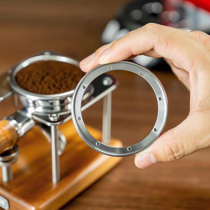 NEOUZA Espresso Dosing Funnel Ring Stainless Steel Compatible - Image 9