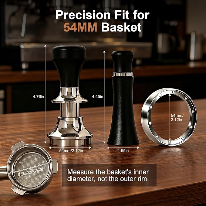 Reoszeank 54mm Espresso Accessories Kit, 30lb Spring Loaded Calibrated Tamper - Image 6