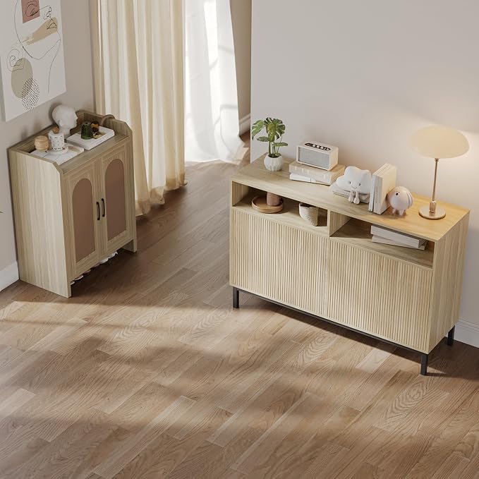 Mericonia Farmhouse Buffet Sideboard Cabinet - Image 8