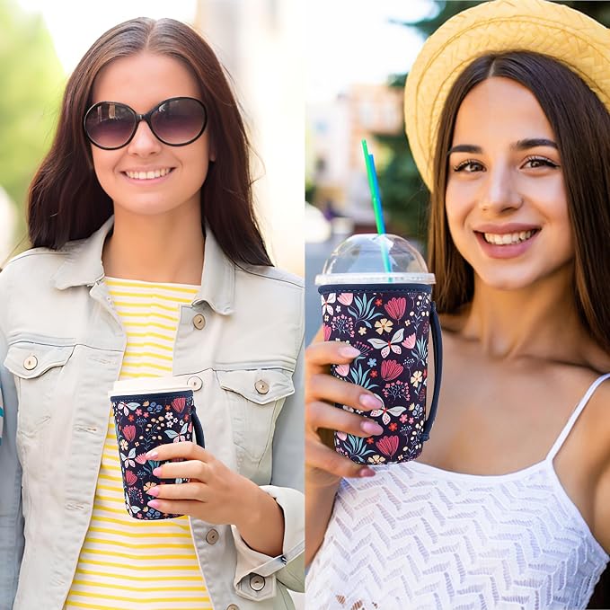 KJQJLY 3 Reusable Iced Coffee Sleeves - Image 7