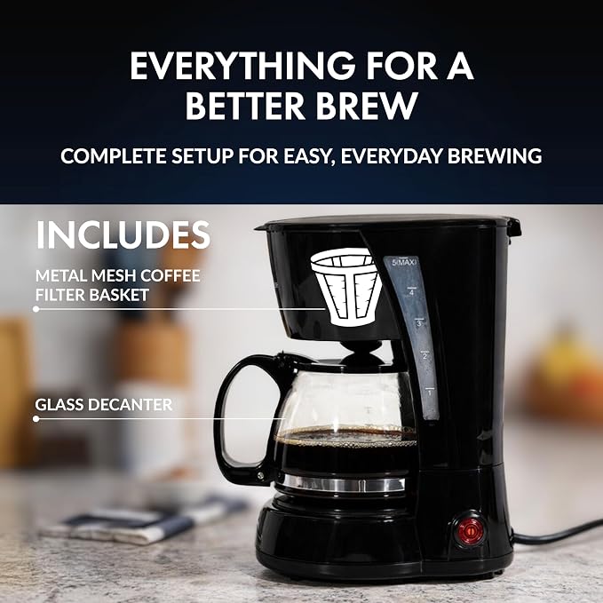 Newhouse Electric Coffee Machine NHCM-001-5, 5-Cup Coffee Maker - Image 4