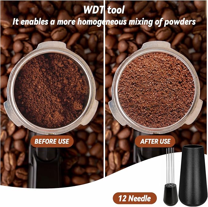 51mm Espresso Accessories Kit, Coffee Tamper Set, Spring Loaded Calibrated - Image 5