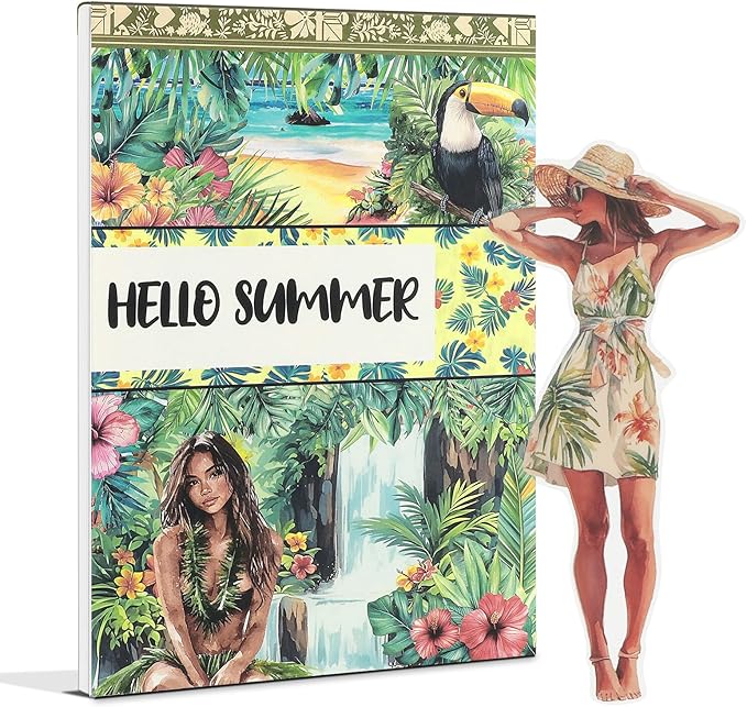 Snycler Hello Summer Theme Sticker Scrapbooking Supplies by Snycler