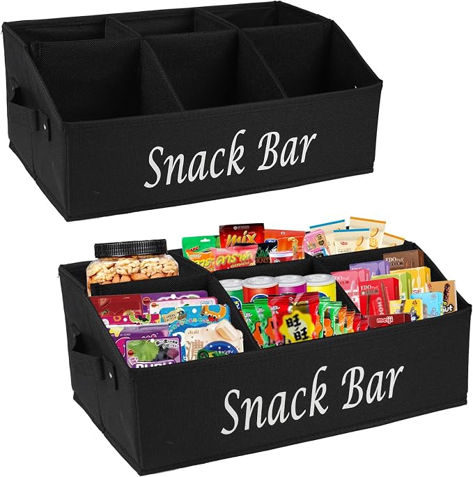 2 Pack Snack Organizer for Countertop by Xbopetda