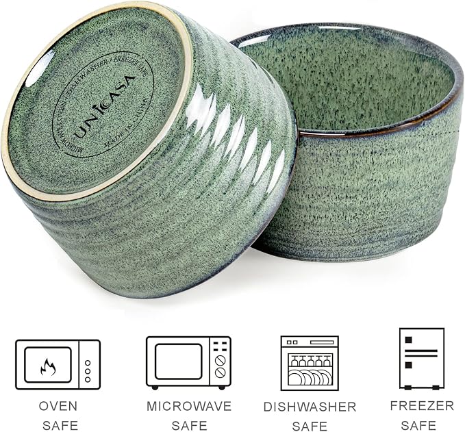 UNICASA Ramekin Set of 2, UNICASA 8 oz Creme Brulee Ramekins, Oven Safe Baking - Image 3