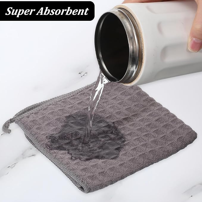 4 Pack Barista Towels Coffee Towels Waffle Weave Microfiber Towel Coffee Bar - Image 4