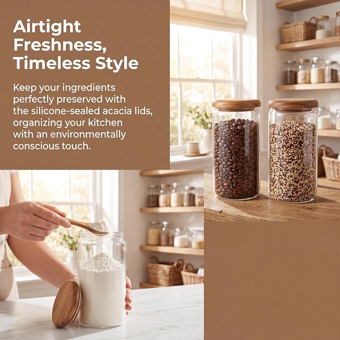 4-Pack 32 fl oz Wide Mouth Mason Jars - Image 3