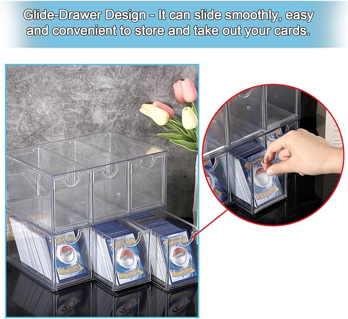 OwnMy 2 Plastic Trading Card Storage Box, 2200+ Baseball Sports TCG MTG PTCG - Image 5