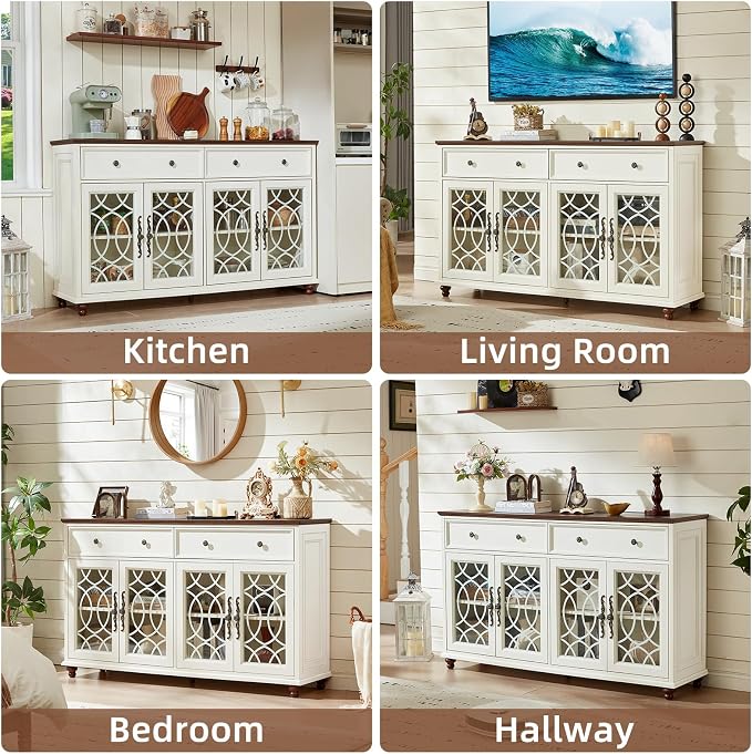 Joaxswe Large Sideboard Buffet Cabinet - Image 9