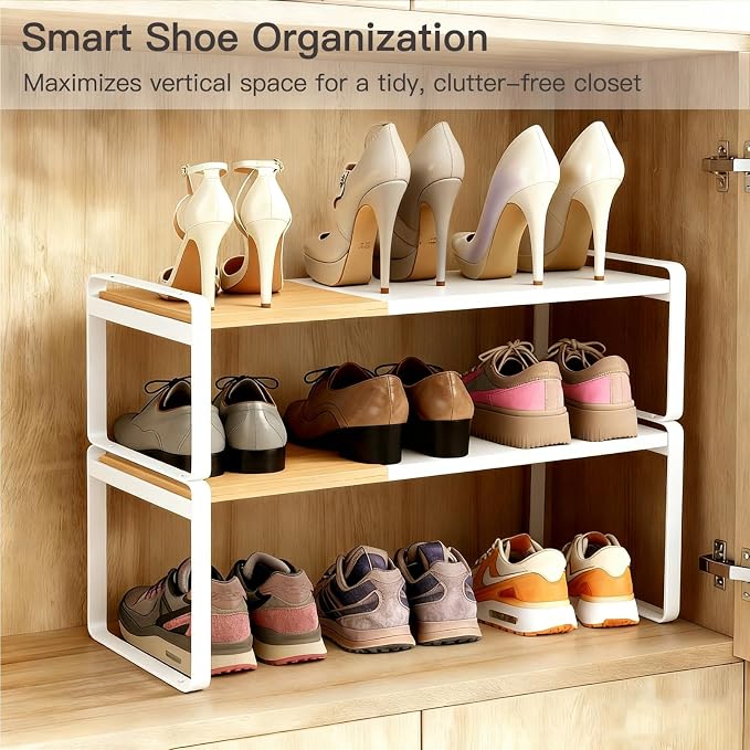Expandable Cabinet Shelf Organizer & Spice Rack, Stackable Kitchen Counter Shelf - Image 7