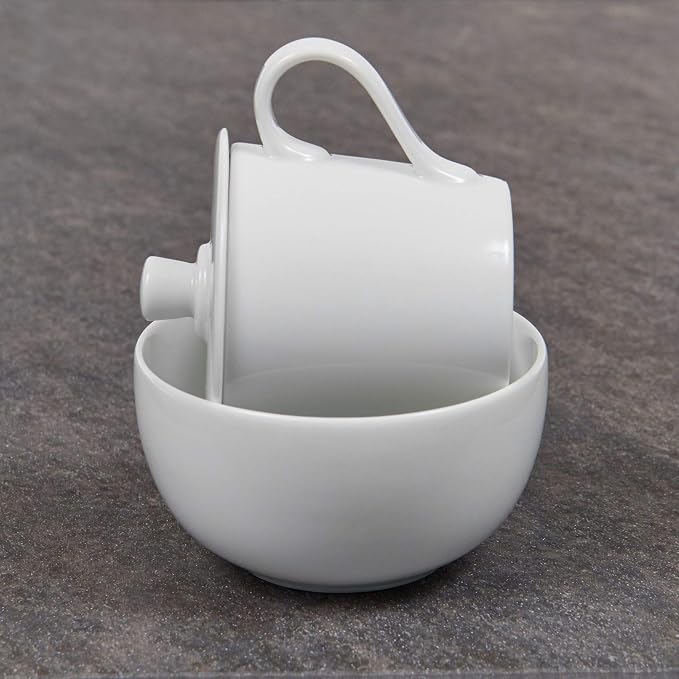 Two Leaves and a Bud Porcelain Tea Cupping Set - Image 2
