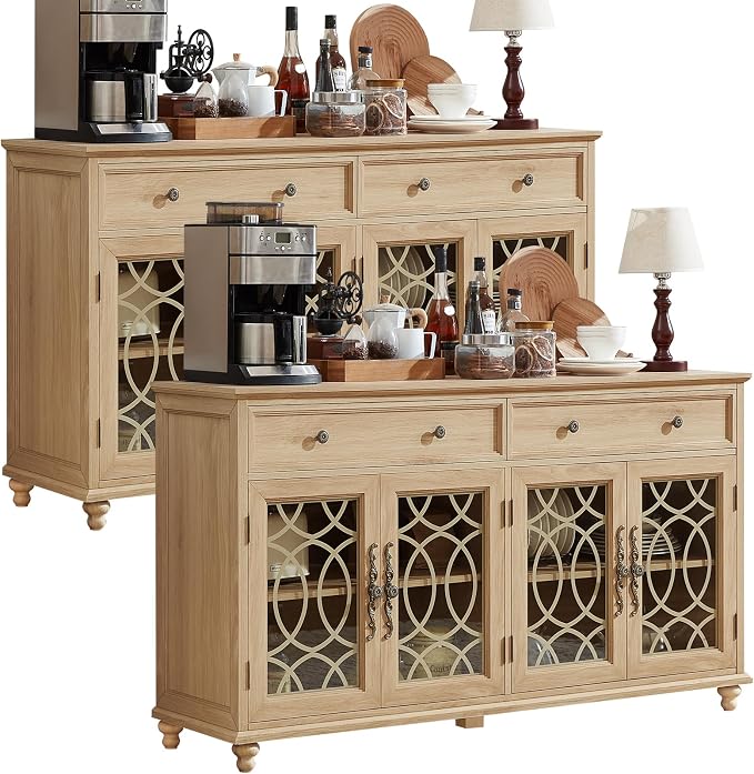 Joaxswe Large Sideboard Buffet Cabinet Set of 2 by Joaxswe