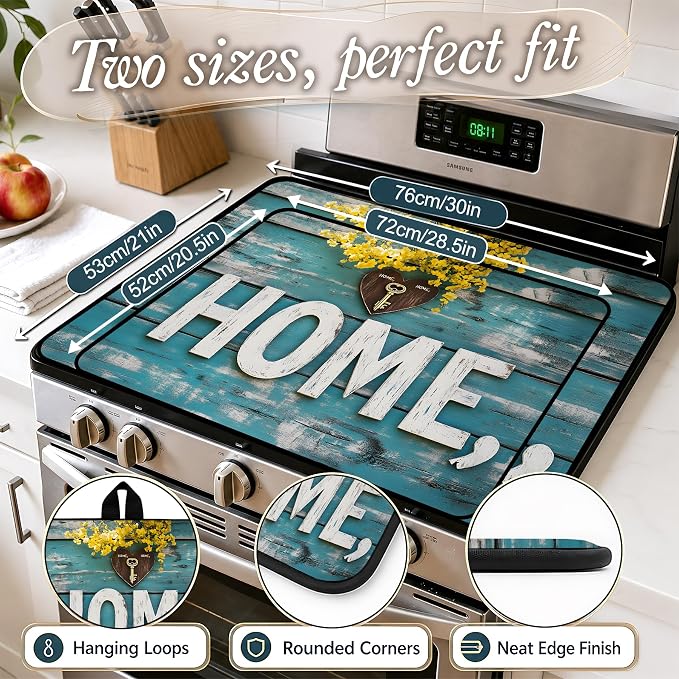 Multi-Design Stove Top Cover for Glass/Electric Stoves, 3-in-1 Counter - Image 2