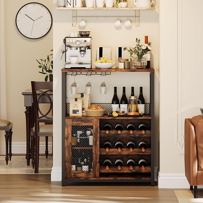 Garvee 3-Tier Wine Bar Cabinet - Image 6
