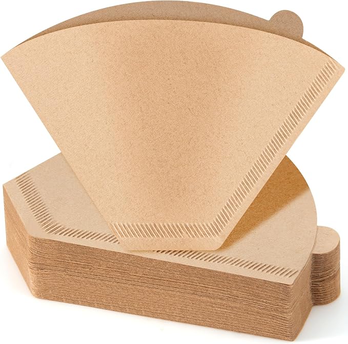 100 Count Coffee Filters #4, Premium Cone Coffee Filters 8-12 cup, Unbleached by Unknown