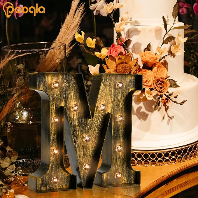 Pooqla Vintage Light Up Marquee Letters - Image 7