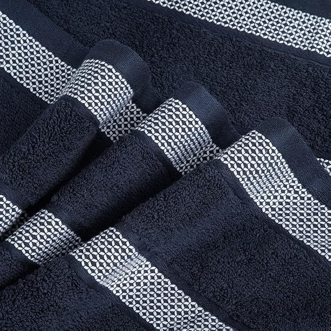 CASA COPENHAGEN Solitaire 6Pcs 100% Egyptian Cotton Large Designer Towels Gift - Image 5