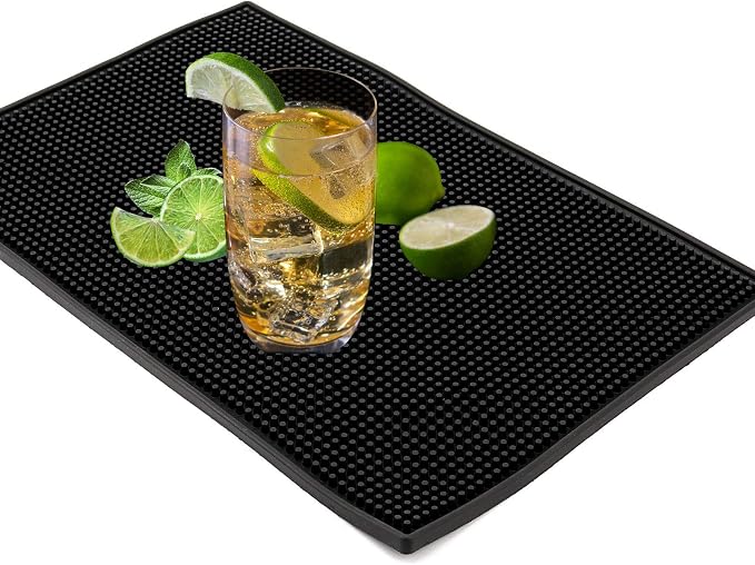 3 Pack 12 x 18 Inch Rubber Bar Service Mat, Coffee Bar Mats - Image 6