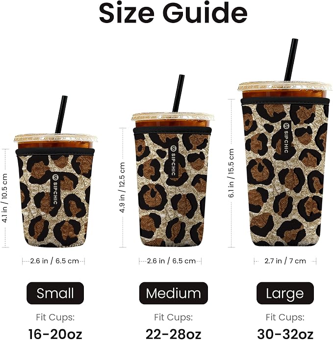 Iced Coffee Sleeve – Neoprene Reusable Cup Sleeves - Image 4