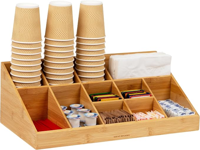 Mind Reader Cup and Condiment Station, Countertop Org, Coffee Bar, Rayon from by MindReader