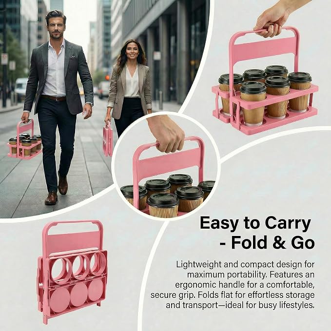 6 Cup Drink Carrier for Delivery - Image 3