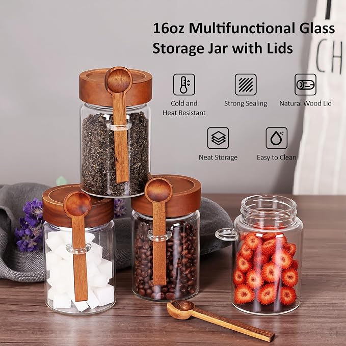 18 oz/550 ml Glass Storage Canister - Image 6