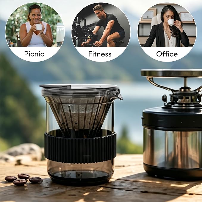 Portable Pour Over Coffee Maker Set - Image 6