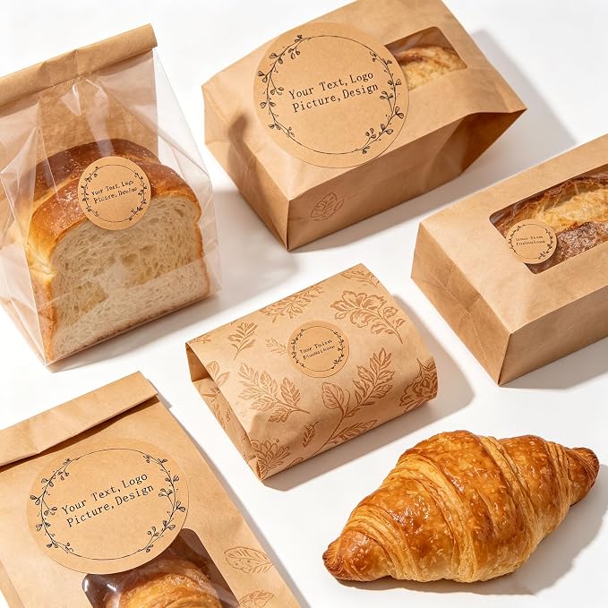 Custom Stickers Round Kraft Paper Labels Personalized - Image 6