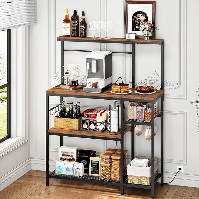 HOOBRO L-Shaped Bakers Rack - Image 4