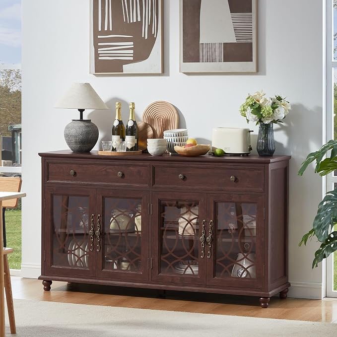 Joaxswe Large Sideboard Buffet Cabinet - Image 4
