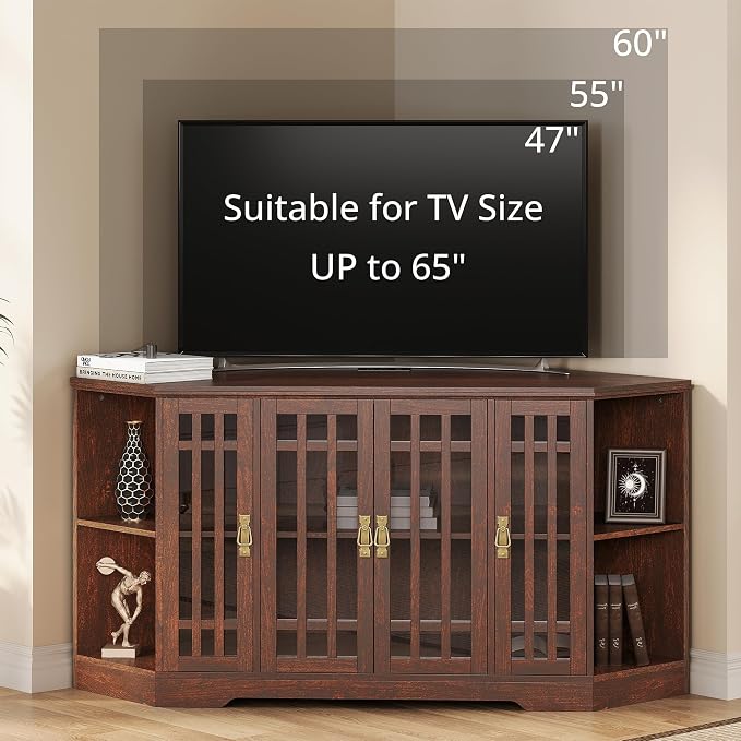 IRONCK Corner TV Stand for TVs up to 60 Inch - Image 3