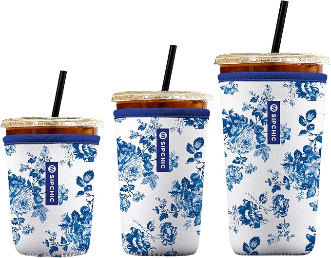Iced Coffee Sleeve – Neoprene Reusable Cup Sleeves by Unknown