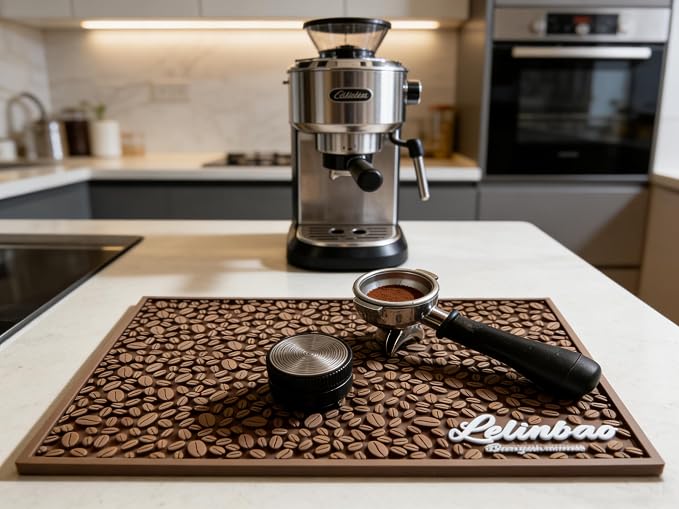 Bar Mats for Countertops, Heavy Duty Rubber Mat, 3D Coffee Bean Coffee Bar Mat - Image 7