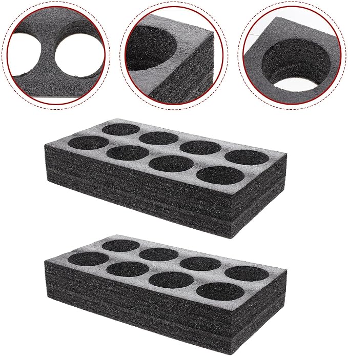 2Pcs Black 8-Cup Takeout Beverage Carrier Tray - Image 3