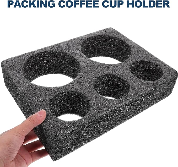 Cup Holder Carrier Foam Tray for Takeout Beverages Milk Tea Coffee Drink - Image 6
