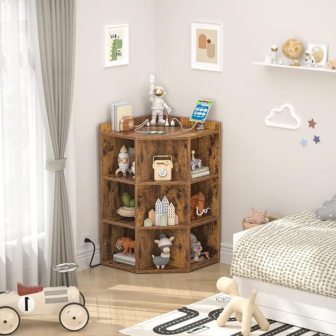 Aheaplus Corner Cabinet, Corner Storage - Image 7