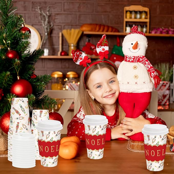 JarThenaAMCS 50Pcs Christmas Coffee Cups - Image 6