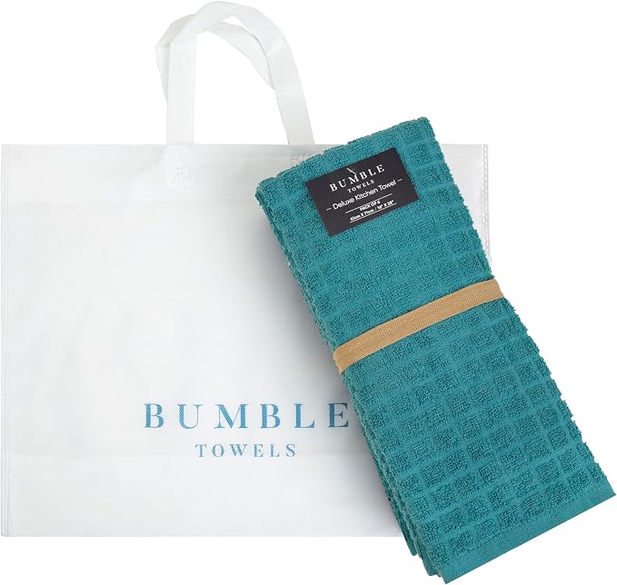 Bumble Kitchen Towels | 16” x 28” | 100% Cotton Kitchen Towels | 385 GSM | Soft - Image 5