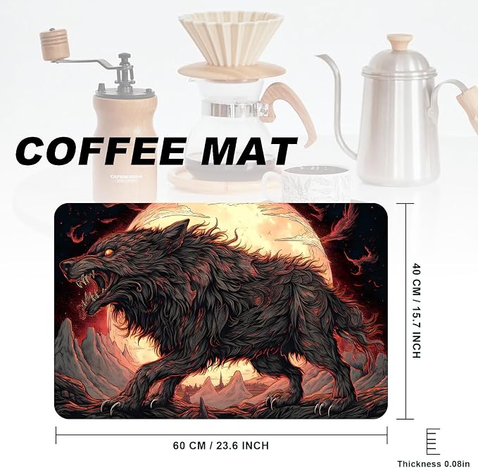 Coffee Mat, Coffee Bar Accessories Fit Under Coffee Maker Espresso Machine - Image 2