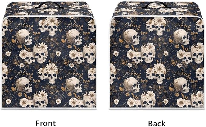 Skull Daisy Coffee Machine Dust Cover Waterproof Universal Barista Express - Image 2