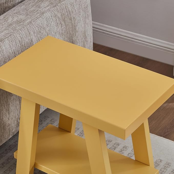 Contemporary Yellow End Table - Image 3