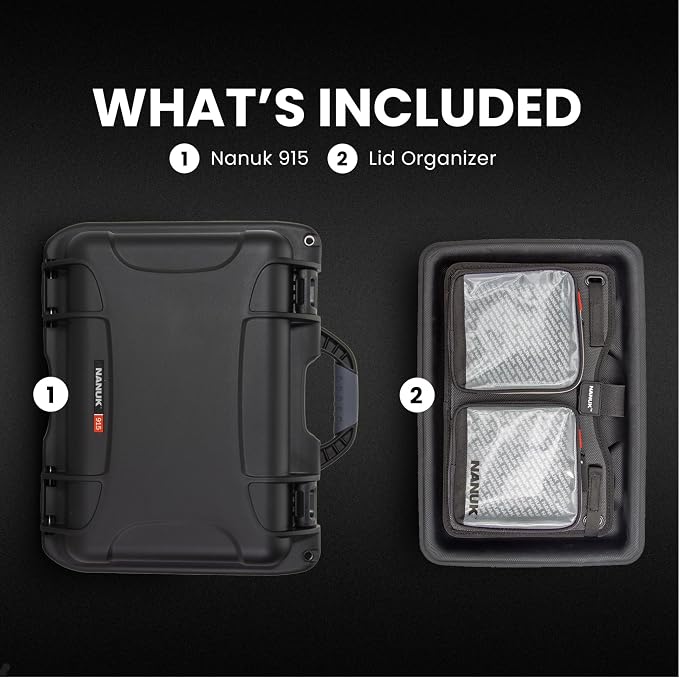 NANUK 915 Pro Photo Kit – Compact Waterproof Travel Camera Hard Case - Image 3