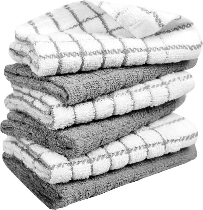 Bumble Dish Cloths | 12” x 12” | 100% Cotton Kitchen Towels | 405 GSM | Soft - Image 6