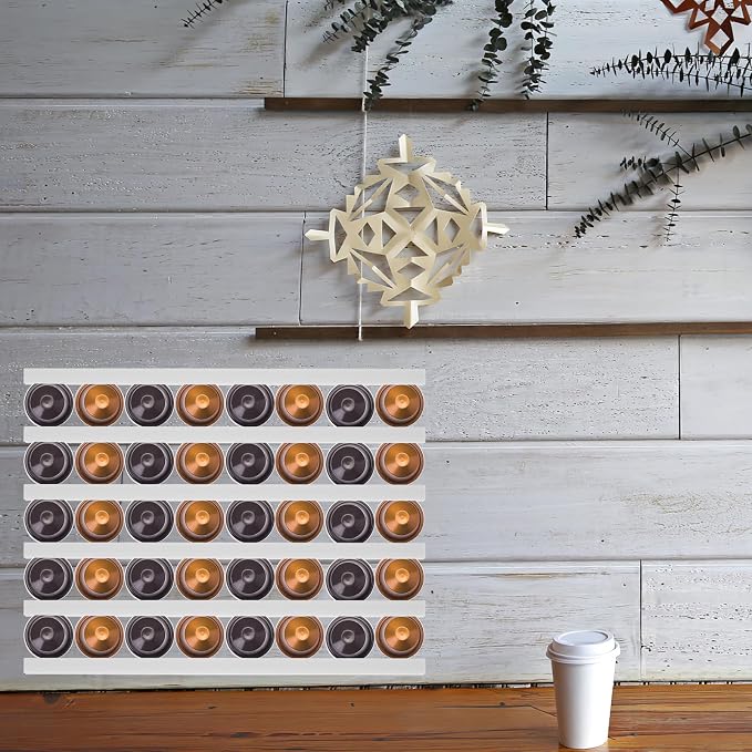 6pcs Plastic Coffee Capsules Storage Rack Heavy Duty Coffee Pod Holder - Image 6