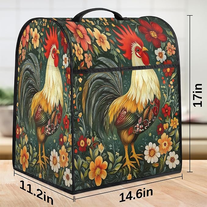 Rooster Kitchen Aid Mixer Cover Compatible Stand Mixer Dust Cover | Flower - Image 3